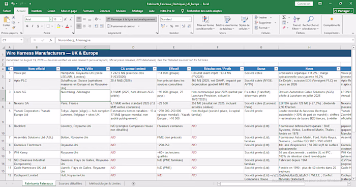 Built a structured B2B research