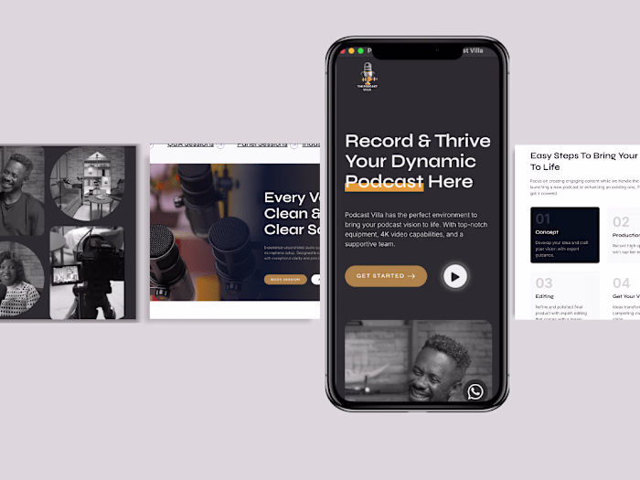 Podcast Villa – Web Design