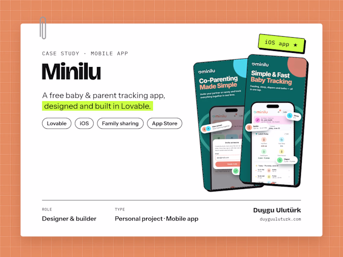 Minilu: Baby & Parent Tracking iOS App