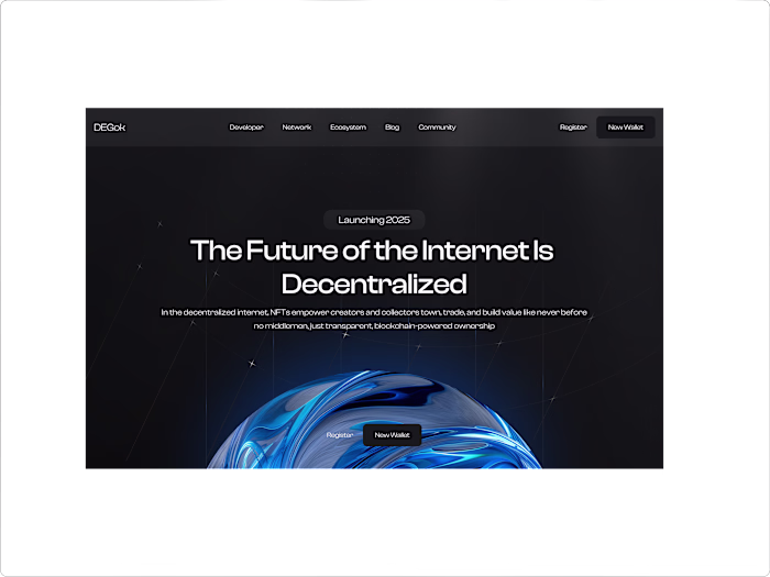 Web3 Interface Design for Decentralized Future