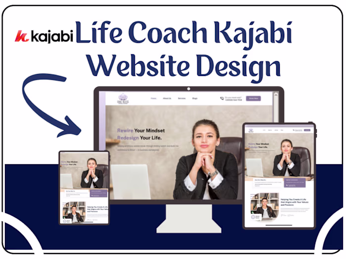 Liffe Coach Kajabi Website Design
A