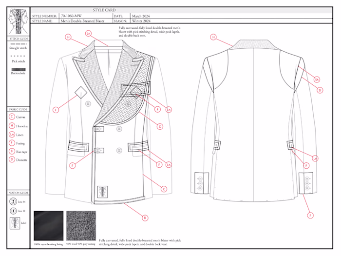 Technical Fashion Flats — Various Projects