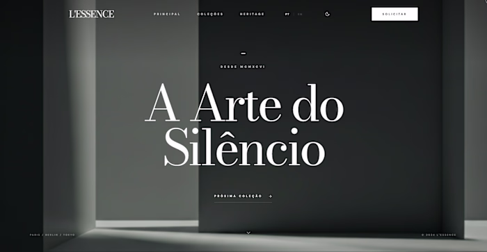 High-end editorial web experience crafted