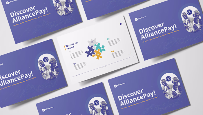 Pitch deck/Presentation design