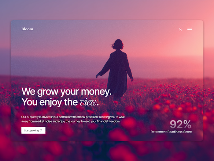 Hero for Bloom Investment App