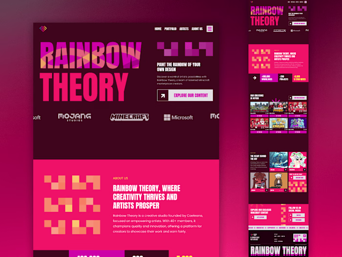 Rainbow Theory • Creative Design and Webflow development