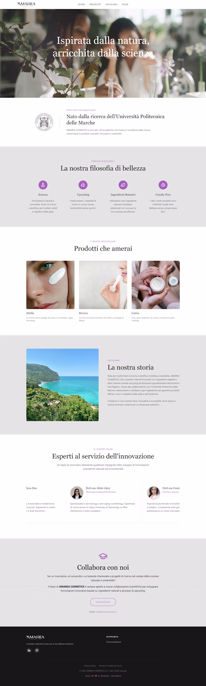 I developed the showcase website