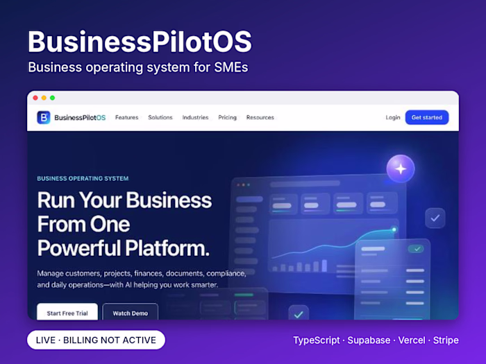 BusinessPilotOS: Business Operating System for SMEs