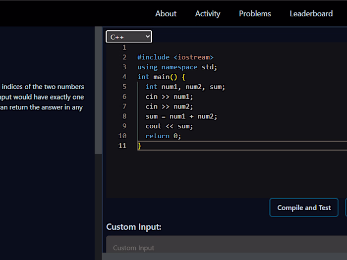 Coding Problems Platform