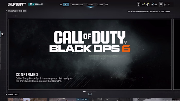 Call of Duty UI Development