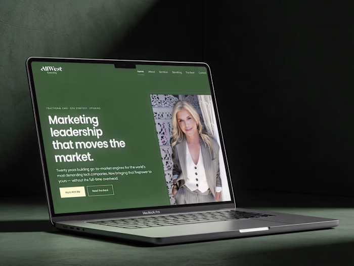 Framer Website Design and Development for AllWest Consulting