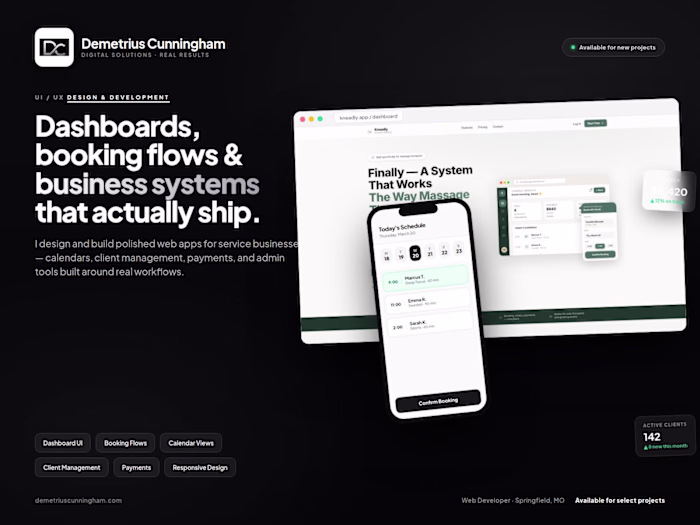 Conversion-Focused Web Developer Website