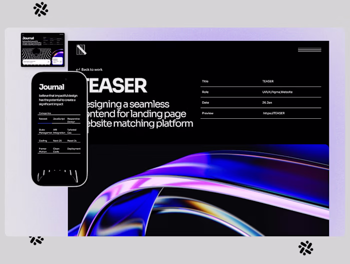 Responsive React & Next Js Website 