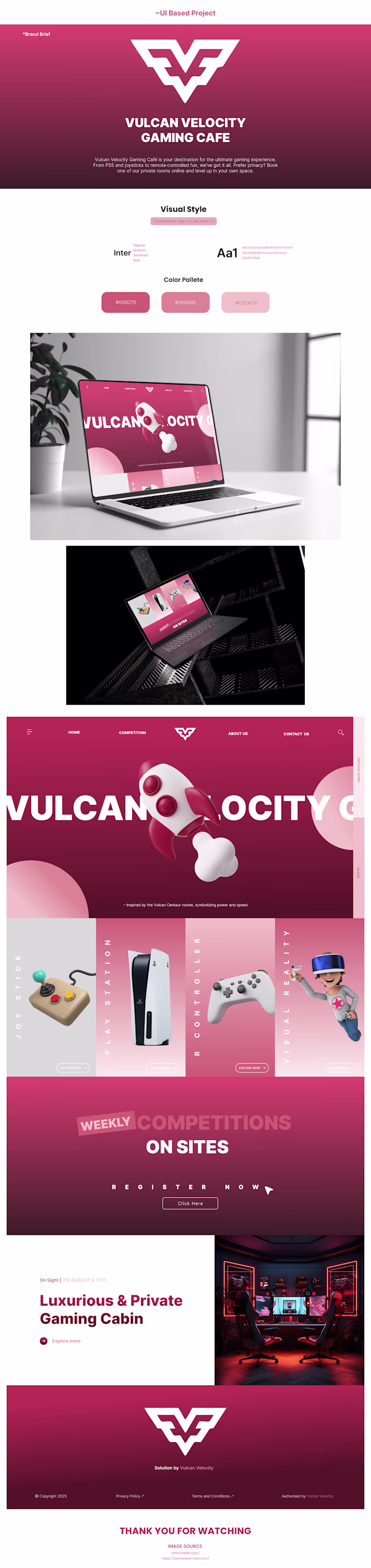 UI Design for Gaming Cafe