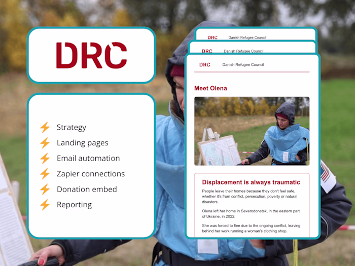 Email automation success for a large international NGO