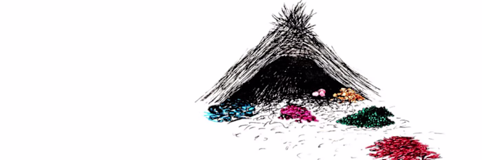 Under the Maypole of a Bowerbird