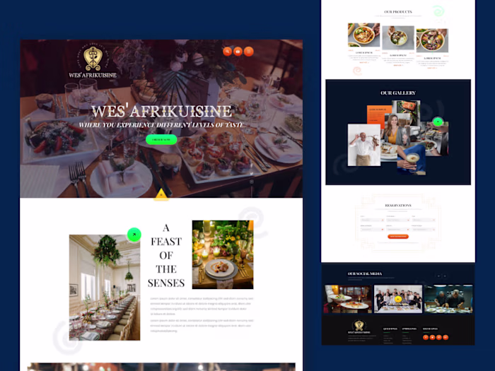 Custom online ordering website for Food Restaurant.