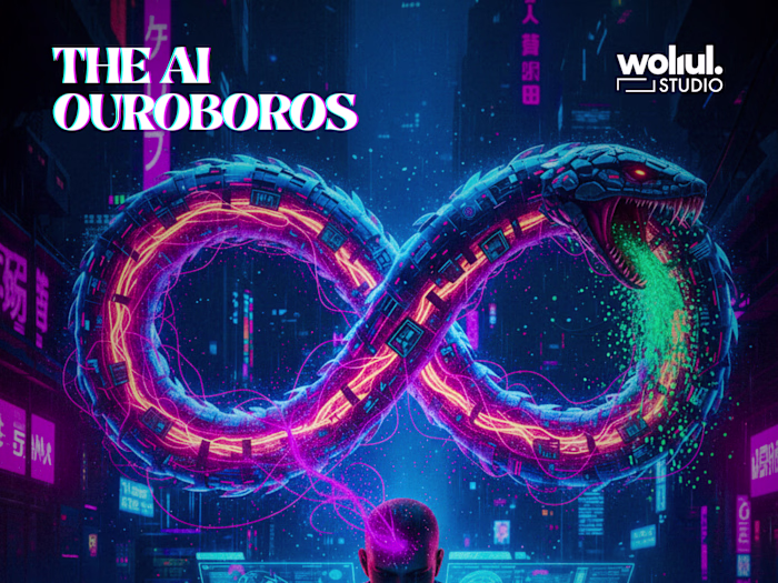 Poster Design for The AI Ouroboros