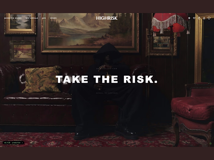 High Risk: Premium Shopify Fashion Storefront