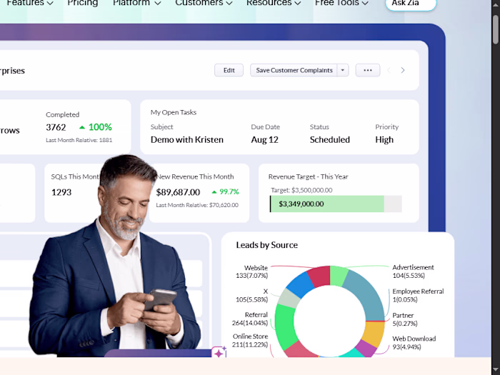 Zoho CRM | Built-in AI Agents