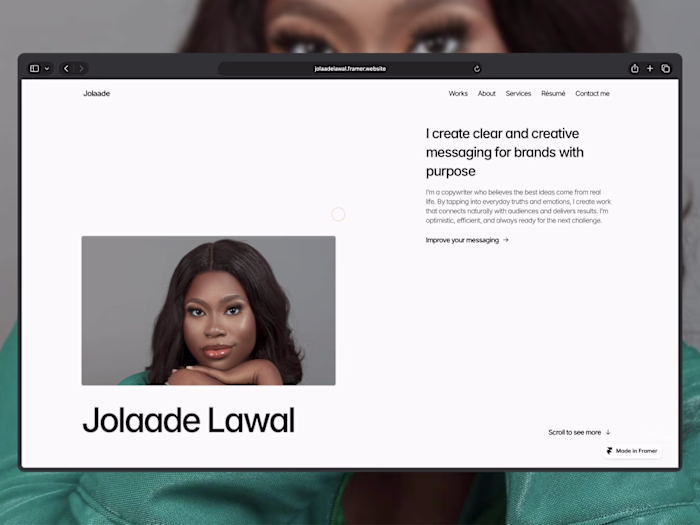 Jolaade's Portfolio Website