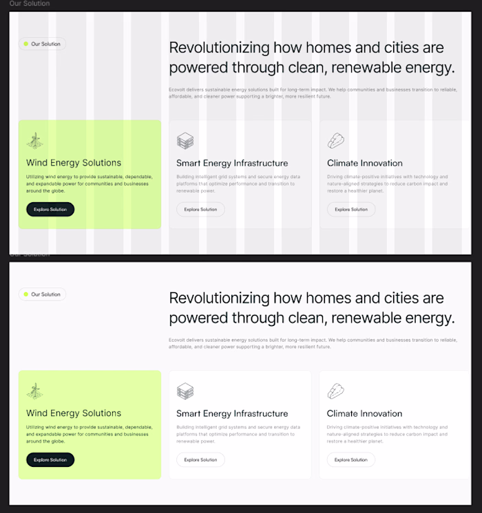 Exploring the service section layout. What do you think?