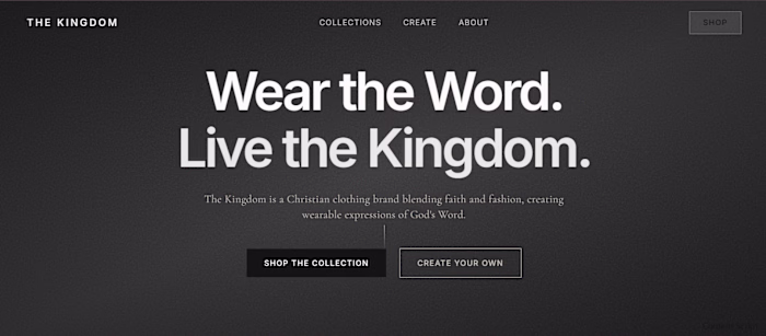 The Kingdom -- Christian fashion