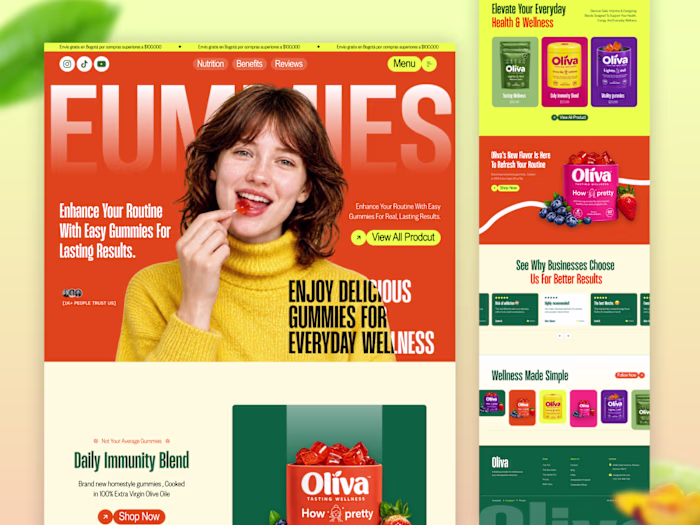 Women’s Health Supplement Ecommerce website