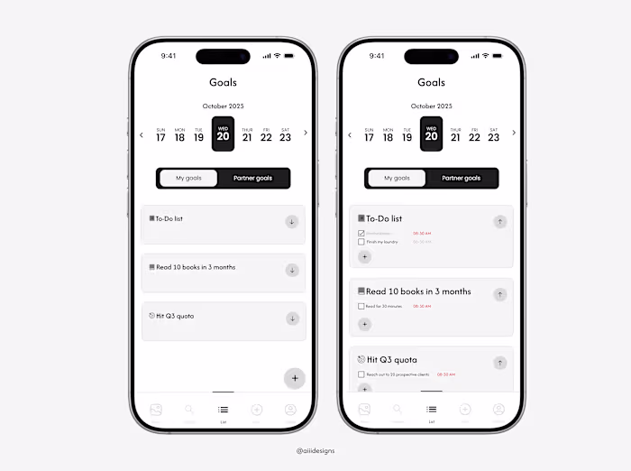 Mobile App UI designs