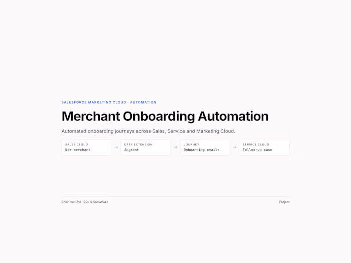 Merchant Onboarding Automation