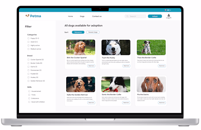Website for Dog Resuce