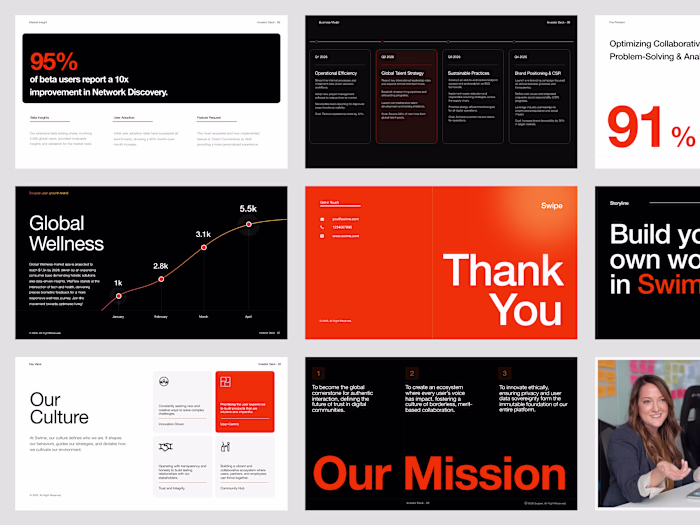 Global Wellness Pitch Deck Design