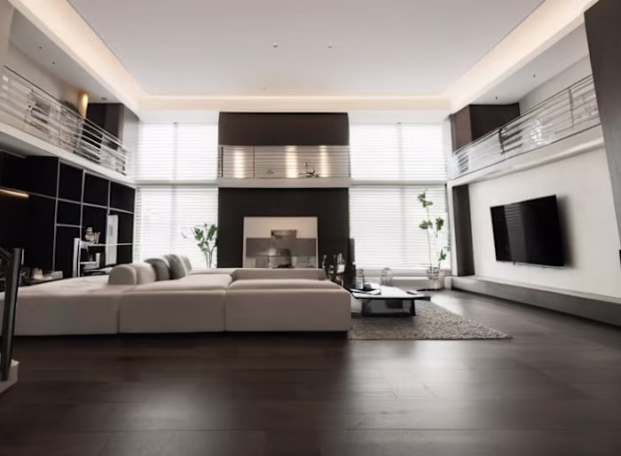 Luxury Urban Loft Living Room Renovation