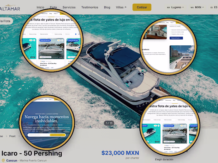 Altamar Charters Site Design + AI Concierge