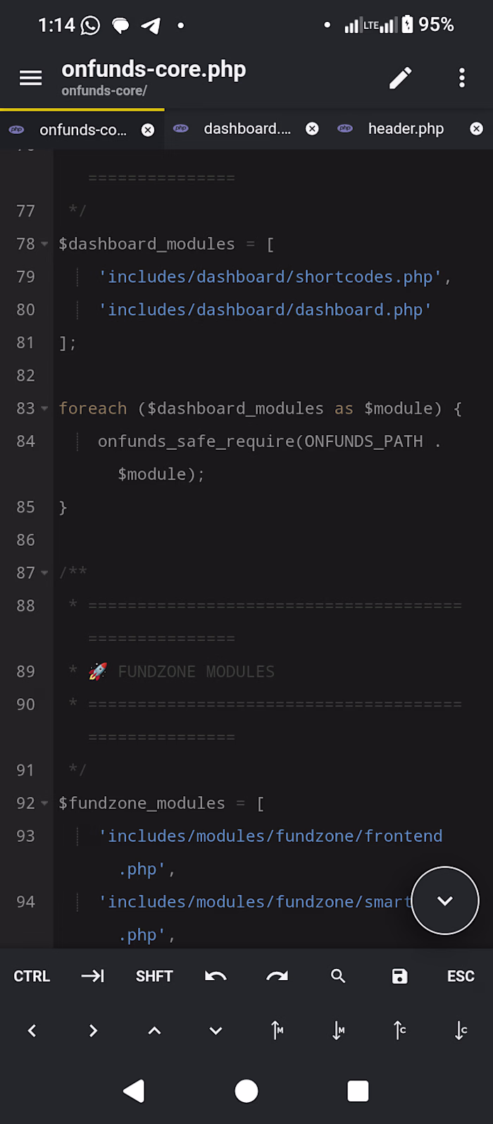 Coding the onfunds-core plugin, really