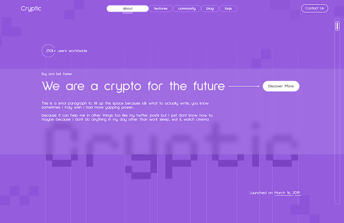 Cryptic - A crypto for the future
