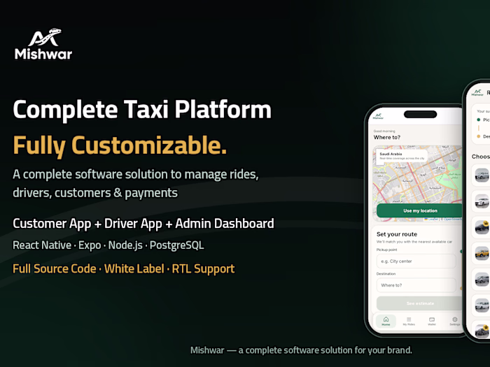 Mishwar — Taxi Platform: 2