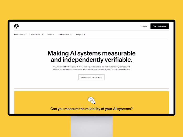 Website Design for an AI Standards & Certification Platform