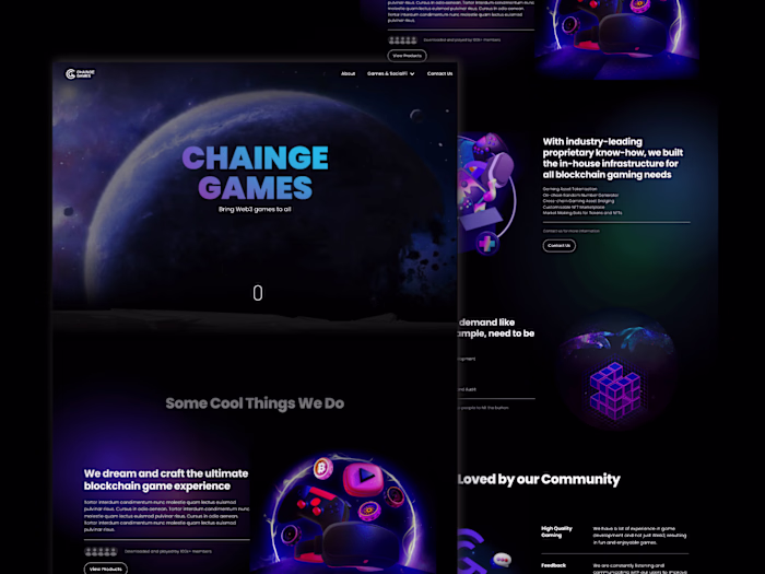 GameFi Studio Brand Website Design