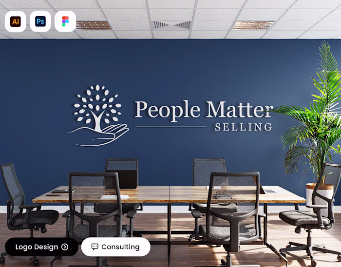Sales Consulting Logo Design for People Matter Selling