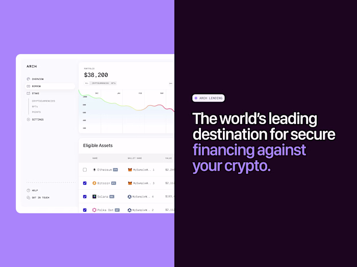 Designing a crypto lending app that raised $5m