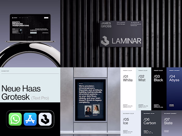 Deep Tech Brand Identity for Laminar Instruments