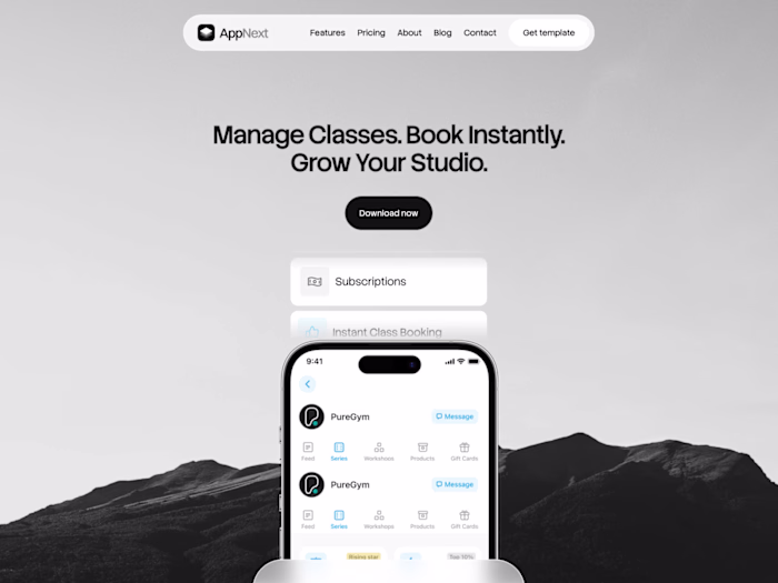 New Framer template: AppNext 
Built