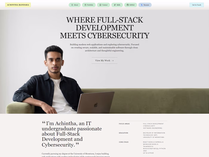 Personal Portfolio Website