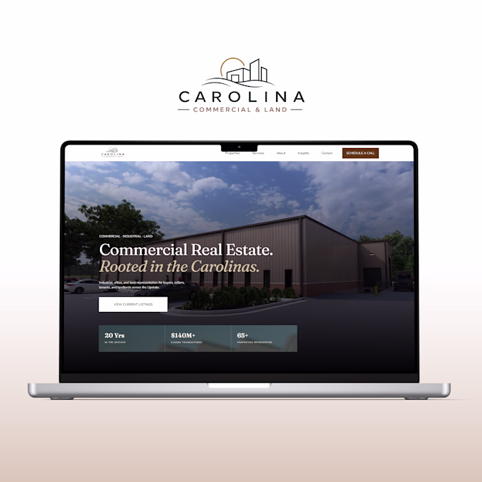 Carolina Commercial and Land - Squarespace Web Design