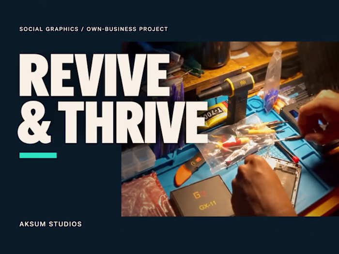 Revive & Thrive Tech | Five-Graphic Social Campaign