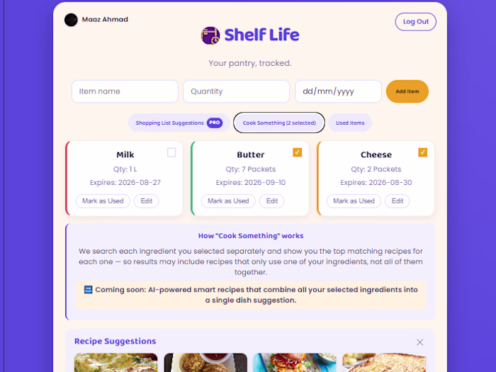 Shelf Life — A serverless