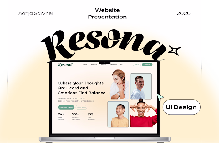 Website Presentation-Resona(Mental Health Wellness App)