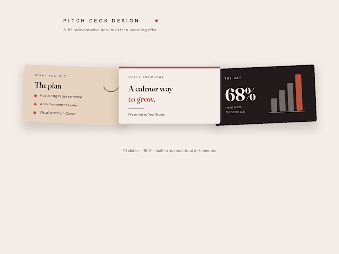 Calm Growth — 10-Slide Offer Pitch Deck