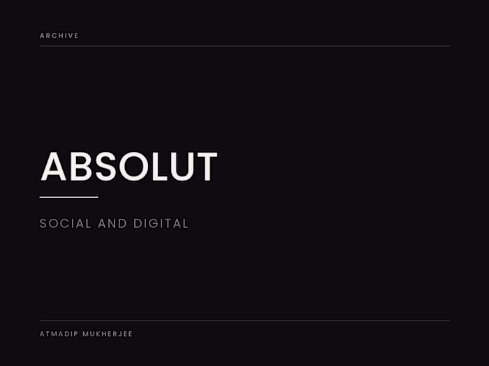 Absolut — Social and Digital